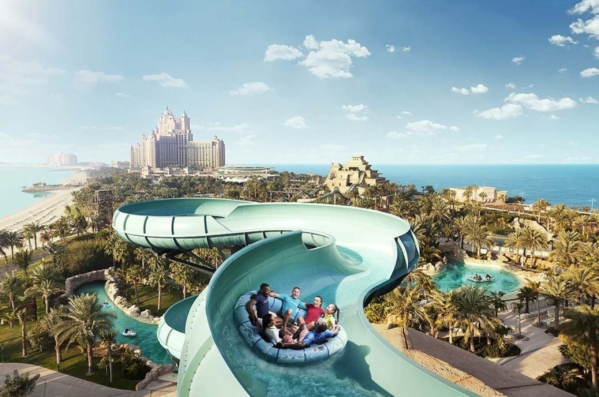 Family Raft Ride Water Slide