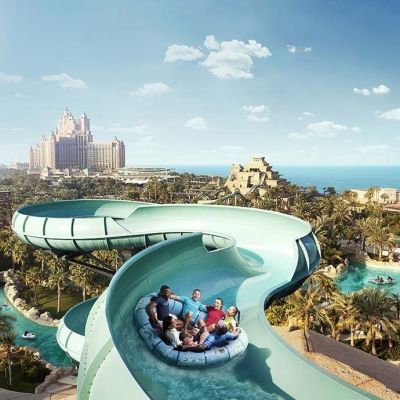 Family Raft Ride Water Slide